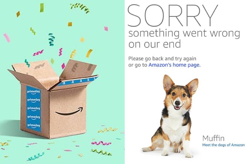 Amazon Prime Day Site Panne