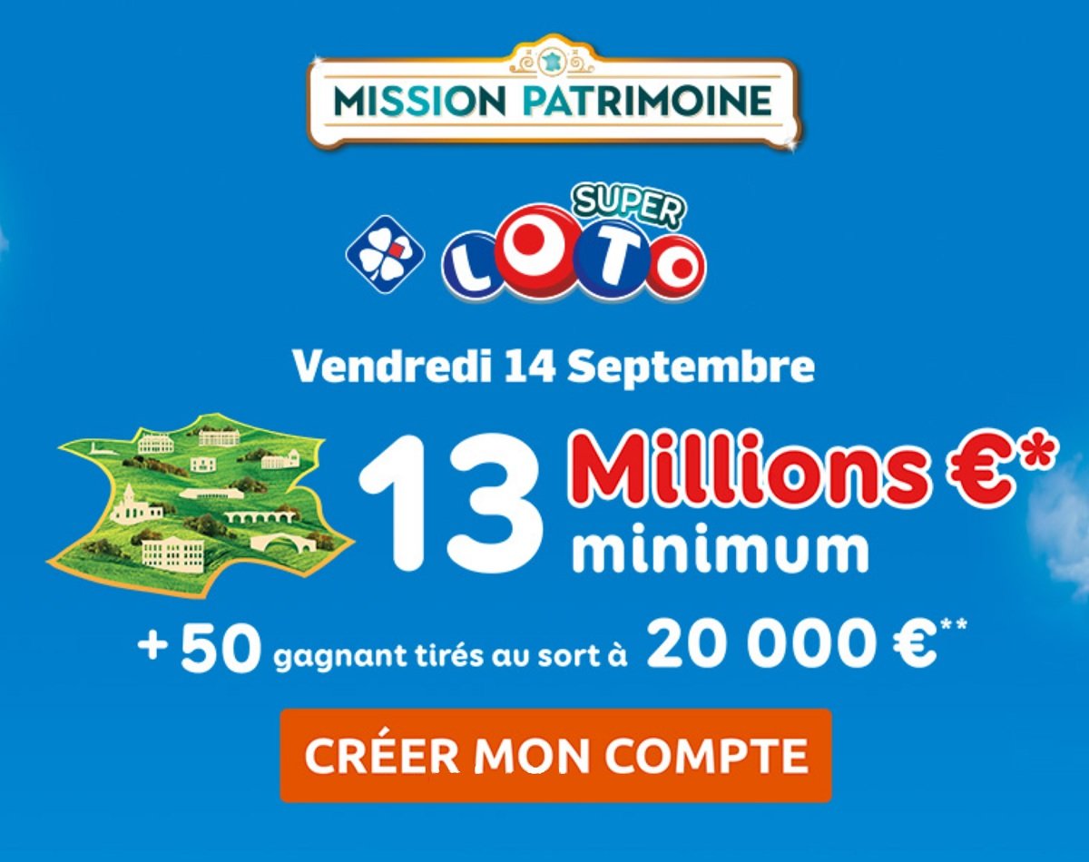 Jouer Loto Patrimoine 14 Septembre 2018