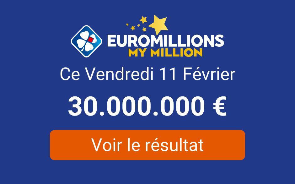 Resultat Tirage Euromillions Vendredi 11 Fevrier 2022 Tirage