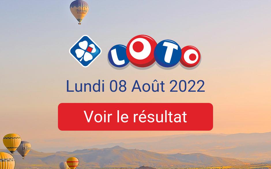Resultat Tirage Loto Lundi 8 Aout 2022 Tirage