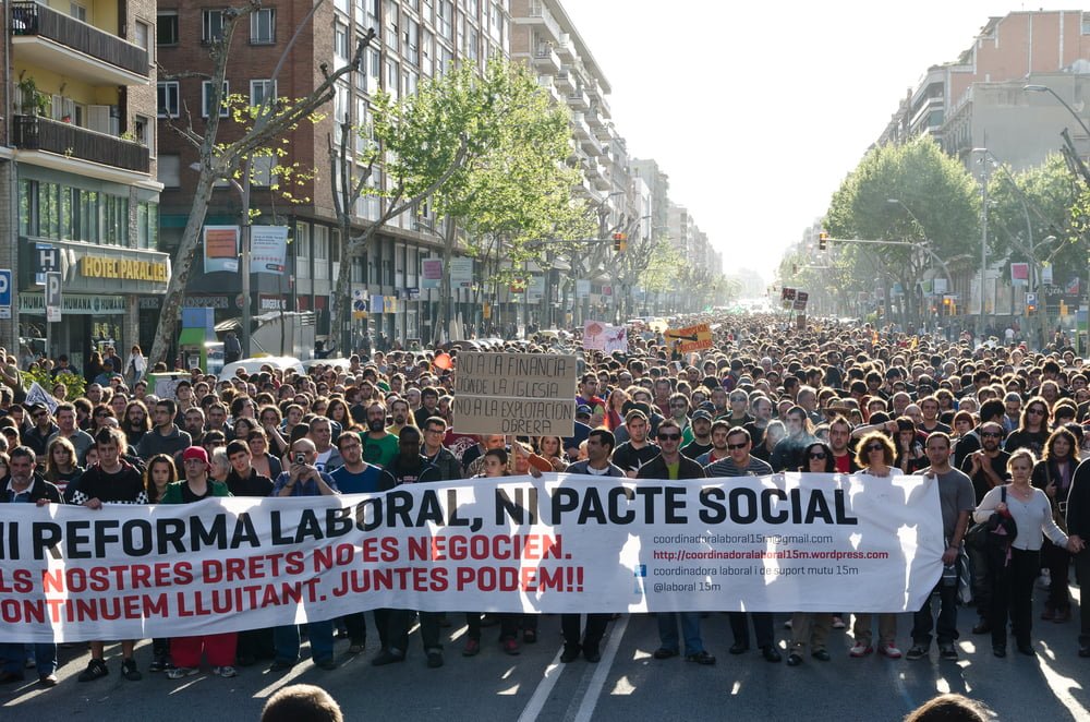 Syndicats Defile Fete Travail Francais