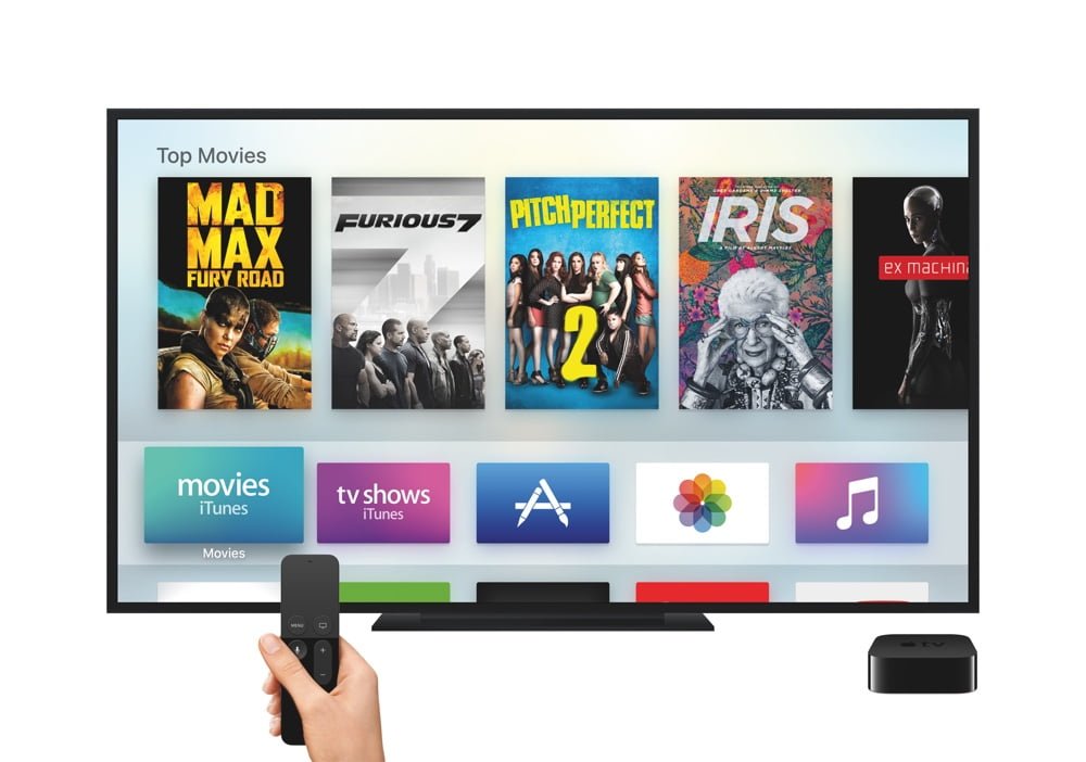 Tv Appletv Remote Hand Mainmenu Movies Print