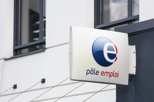 Villefranche,,france, ,august,23,,2020:,pole,emploi,logo,on