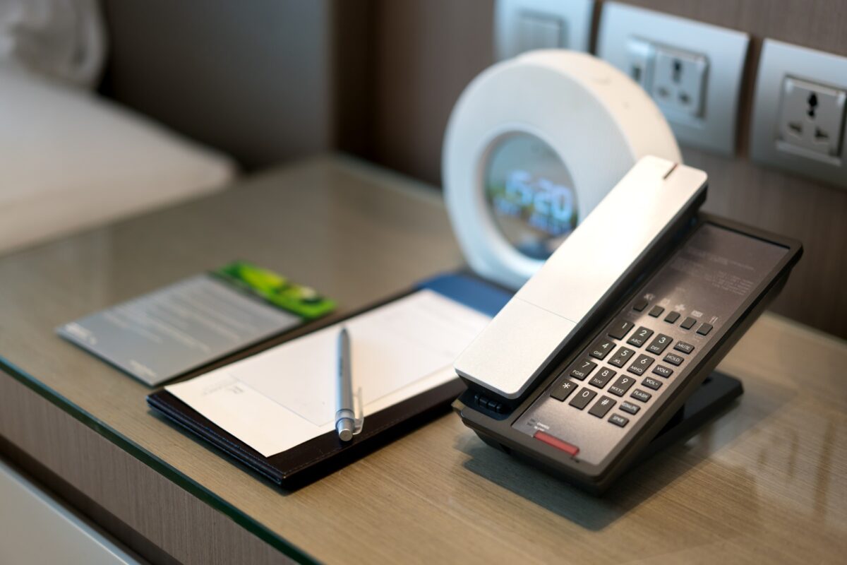 telephonie, hotel, service