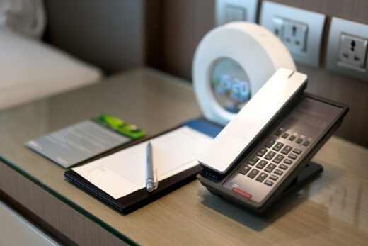 telephonie, hotel, service