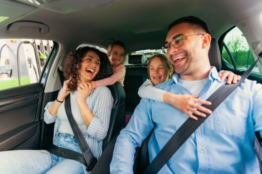 A,happy,family,is,excited,about,a,family,outing
