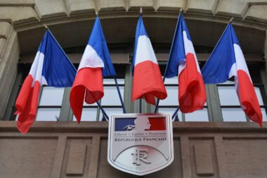 Paris,,france, ,september,25,,2017:,french,flags,of,paris