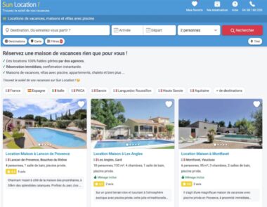 Des locations de vacances gérées par des professionnels sur Sun Location