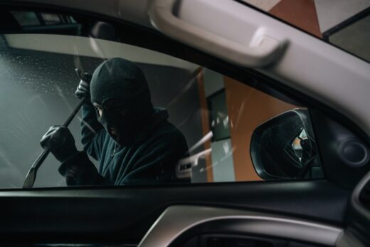 Thief,in,uniform,black,jacket,various,action,stolen,cars.,the